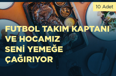 Fenerbahçe takım kaptanı ve teknik direktörü ile yemek yeme şansı!