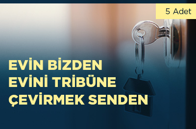 4 adet İstanbul ve 1 adet Ankara'da bulunan 5 gayrimenkulden birini kazanma şansı!