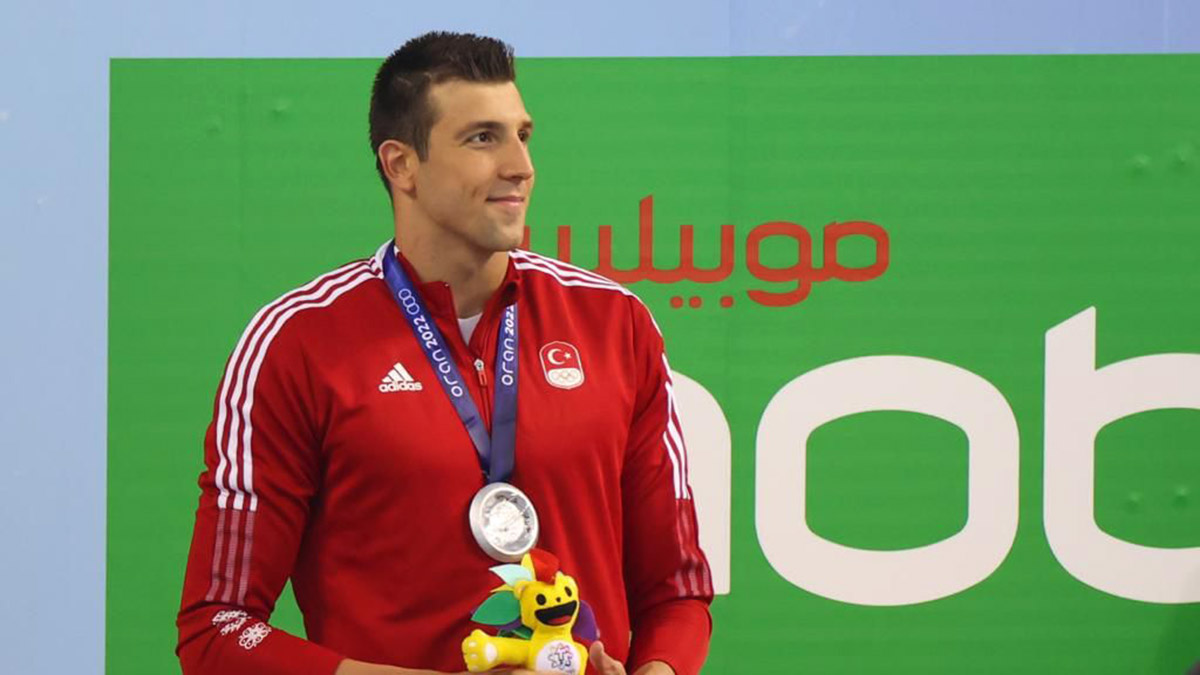 Fenerbahçeli milli yüzücümüz Emre Sakçı’ndan Akdeniz Oyunları’nda ikinci madalya