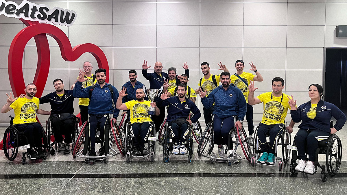 Avrupa Şampiyonu Fenerbahçe Göksel Çelik Tekerlekli Sandalye Basketbol Takımımız İstanbul’a geldi