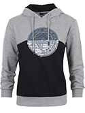 Kadın Lacivert Gri Tribün Pullu Logo Sweatshirt