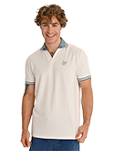 Fenerbahçe Ekru Trend Gipeli İnterlok Erkek Polo Tshirt