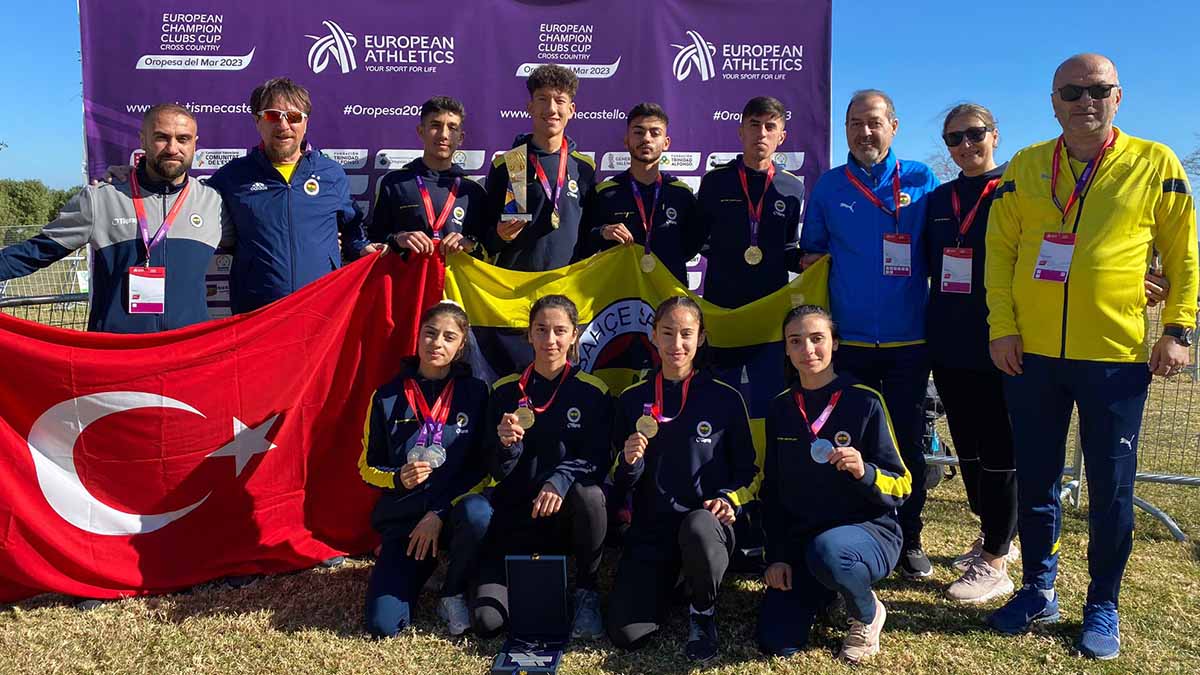Fenerbahçe Athletics Branch became the European Champion in men and placed second in women in Europe